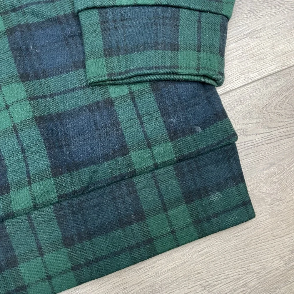 Polo Ralph Lauren Tartan Plaid Crest Crewneck Sweatshirt Men Sz XXL READ Prep